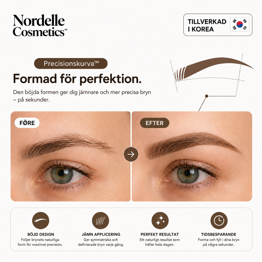 Nordelle™ Brow Stamp Kit – Vakra, naturliga bryn på sekunder